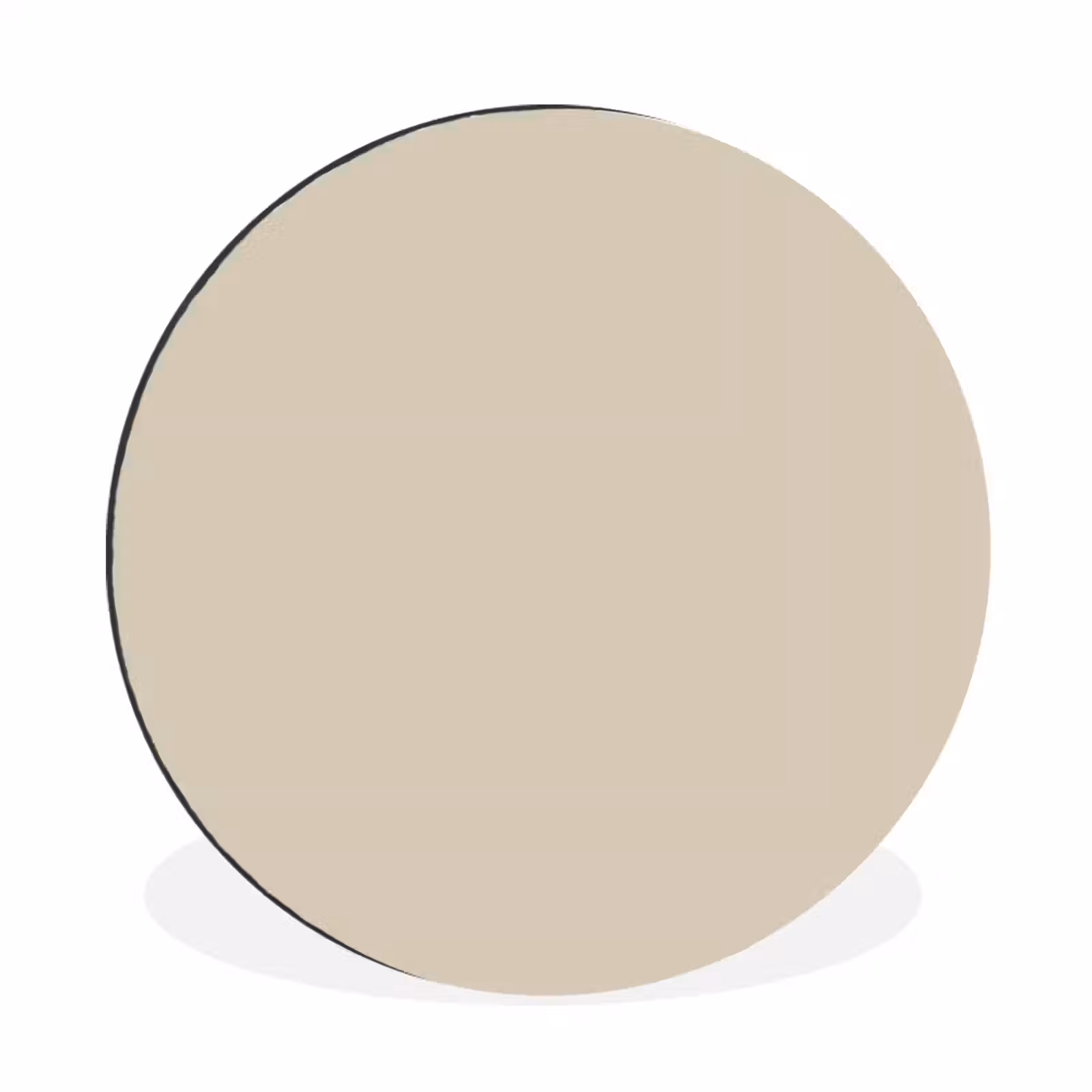 Wandcirkel - Aluminium - Baked - Biscuit - Nude — 1