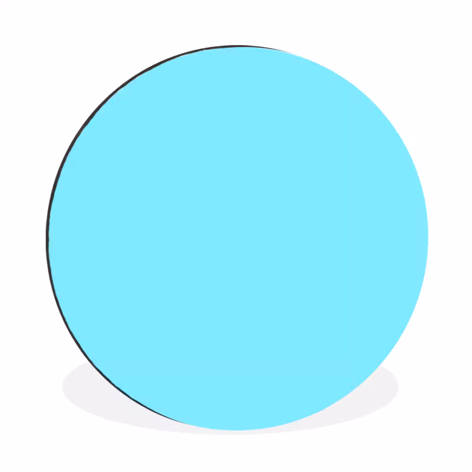 Wandcirkel - Aluminium - Electric - Cyan - Blauw — 1