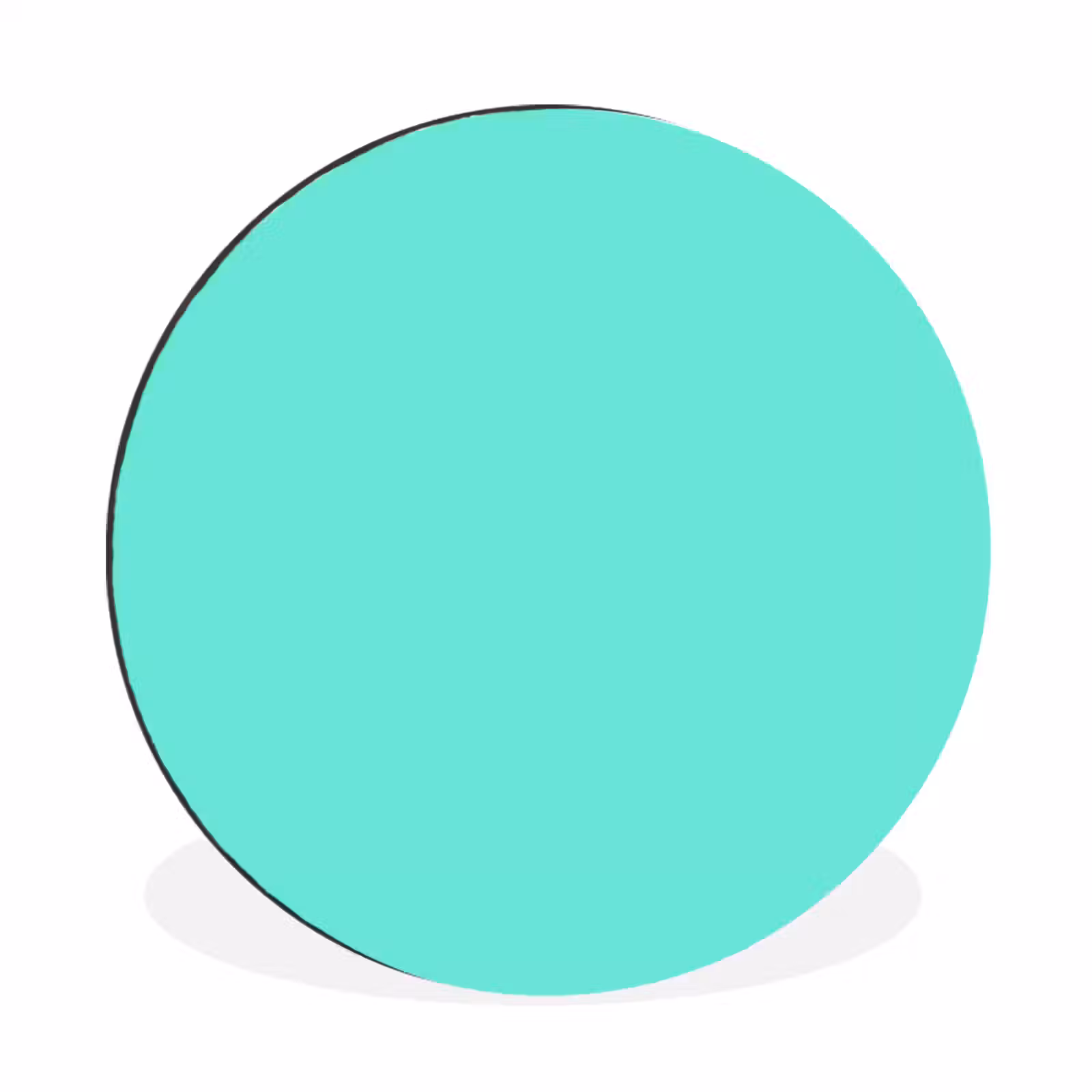 Wandcirkel - Aluminium - Electric - Cyan - Turkoois — 1