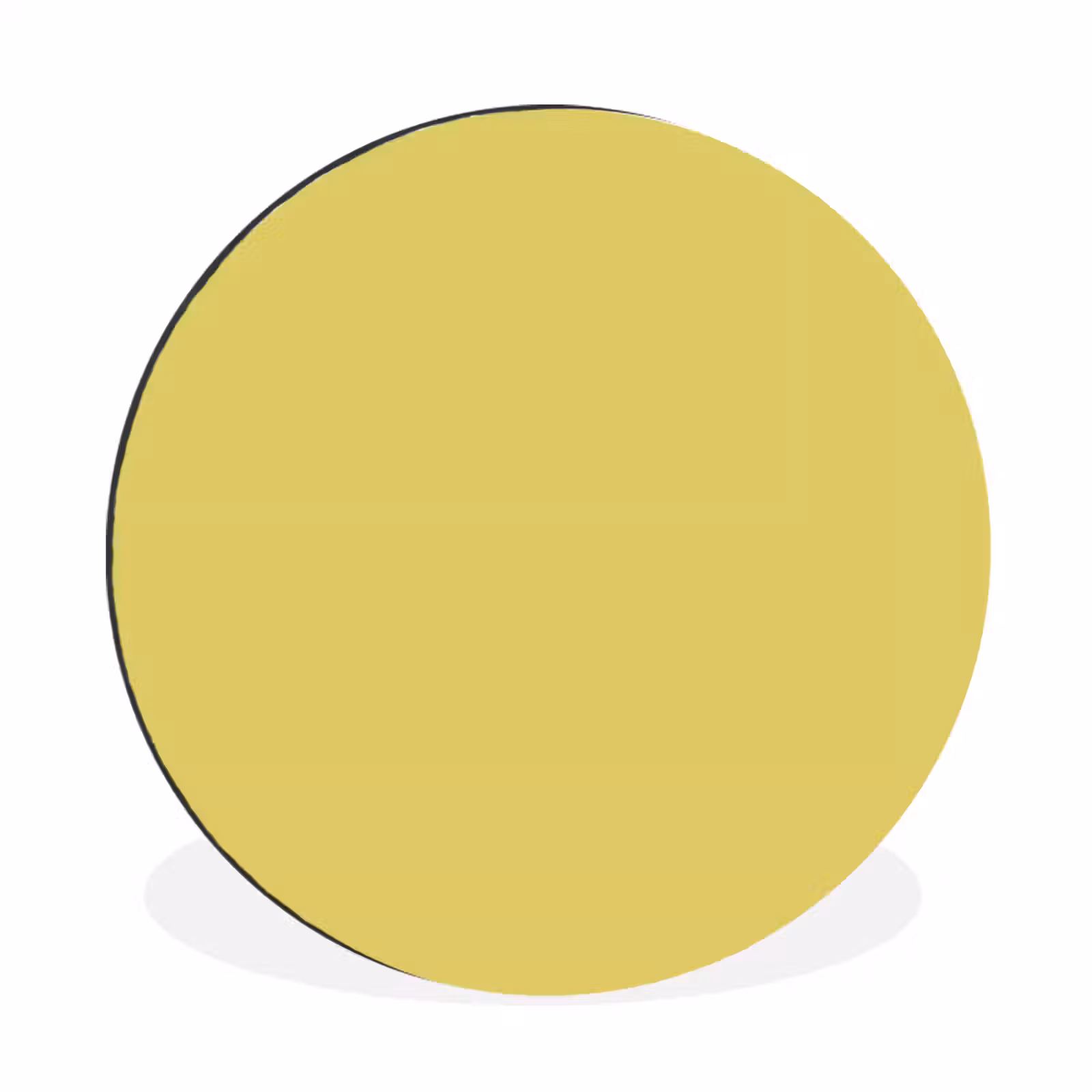 Wandcirkel - Aluminium - Golden - Ochre - Geel — 1