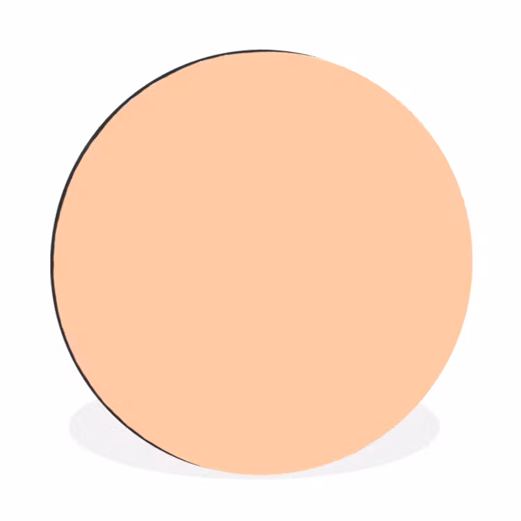 Wandcirkel - Aluminium - Apricot - Blush - Nude — 1