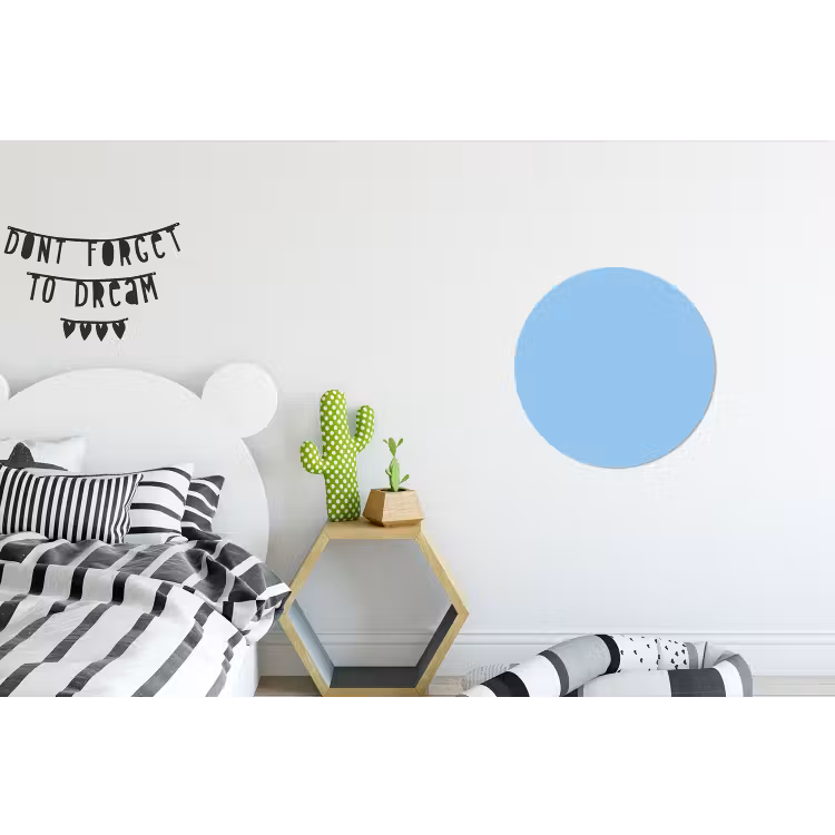 Wandcirkel - Aluminium - Baby - Blue - Blauw — 5
