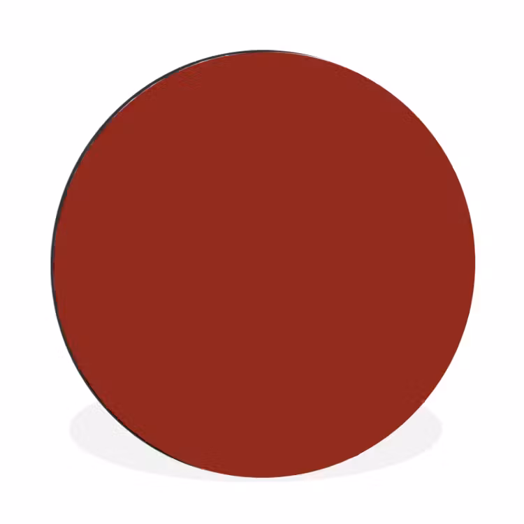 Wandcirkel - Aluminium - Burnt - Copper - Rood — 1