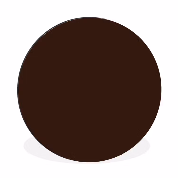 Wandcirkel - Aluminium - Dark - Chocolate - Bruin — 1