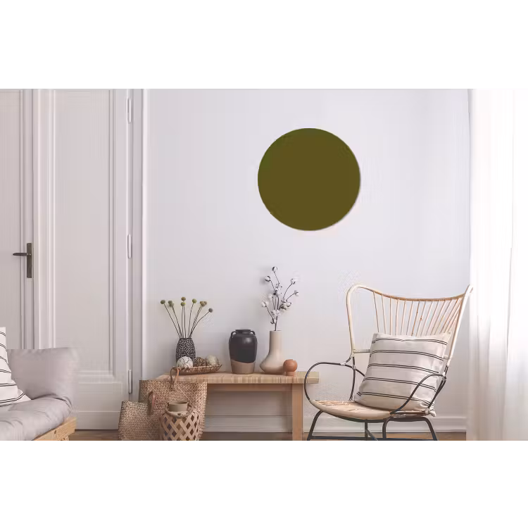 Wandcirkel - Aluminium - Dark - Olive - Groen — 2