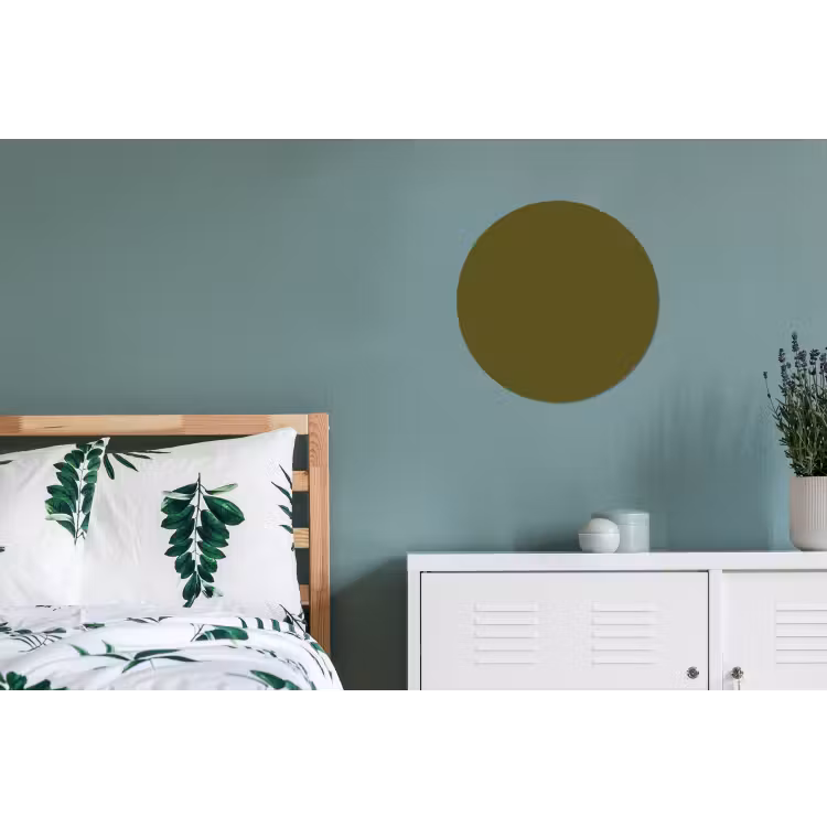 Wandcirkel - Aluminium - Dark - Olive - Groen — 4