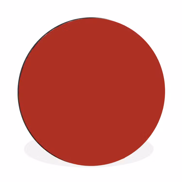 Wandcirkel - Aluminium - Deep - Crimson - Rood — 1