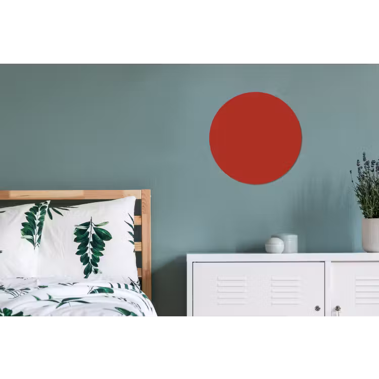 Wandcirkel - Aluminium - Deep - Crimson - Rood — 4