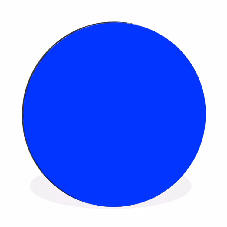 Wandcirkel - Aluminium - Electric - Blue - Blauw — 1