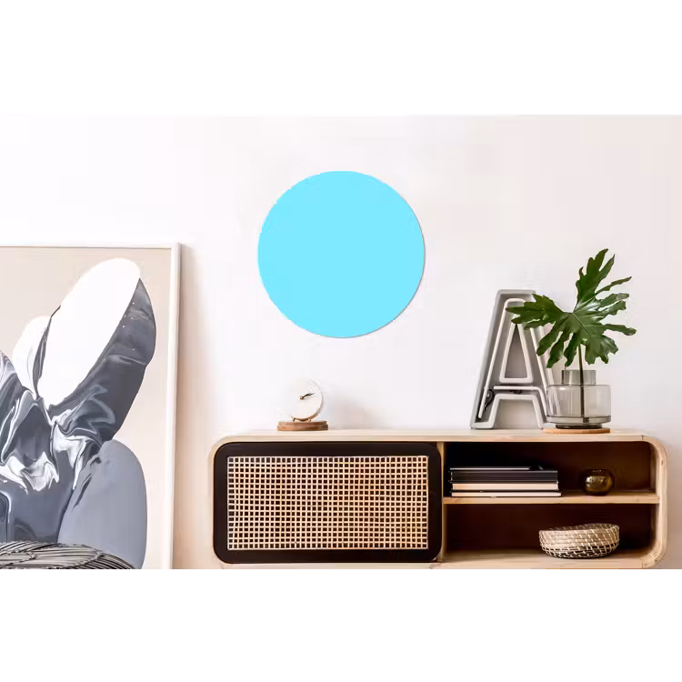 Wandcirkel - Aluminium - Electric - Cyan - Blauw — 3