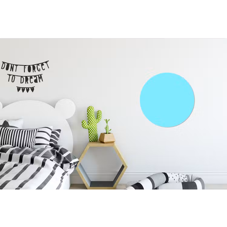 Wandcirkel - Aluminium - Electric - Cyan - Blauw — 5