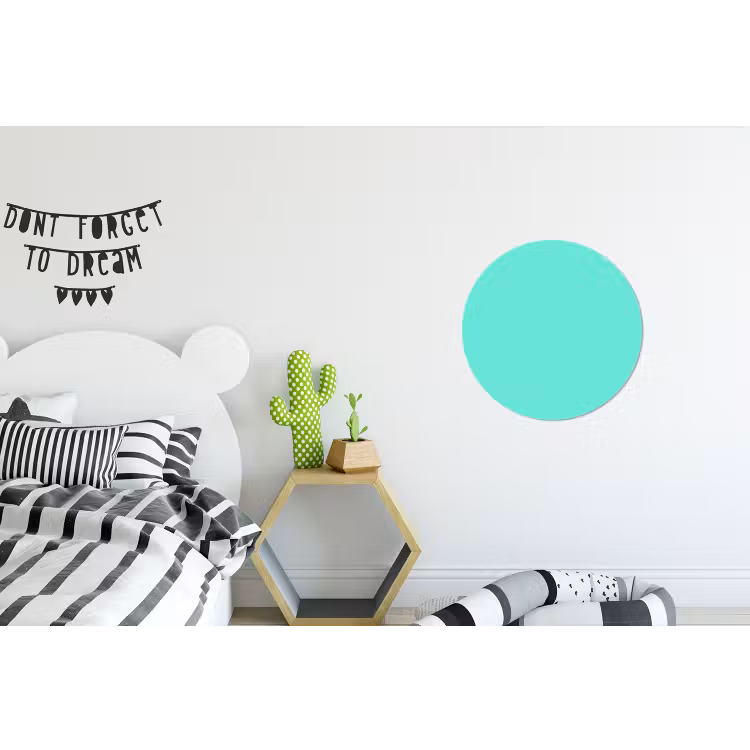 Wandcirkel - Aluminium - Electric - Cyan - Turkoois — 5
