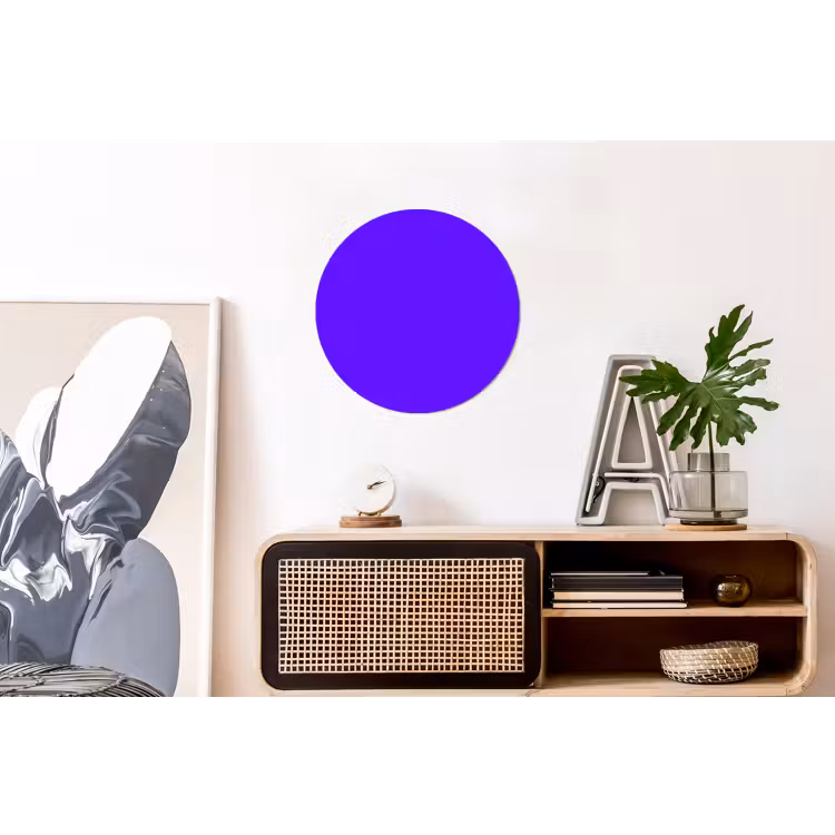 Wandcirkel - Aluminium - Electric - Indigo - Paars — 3