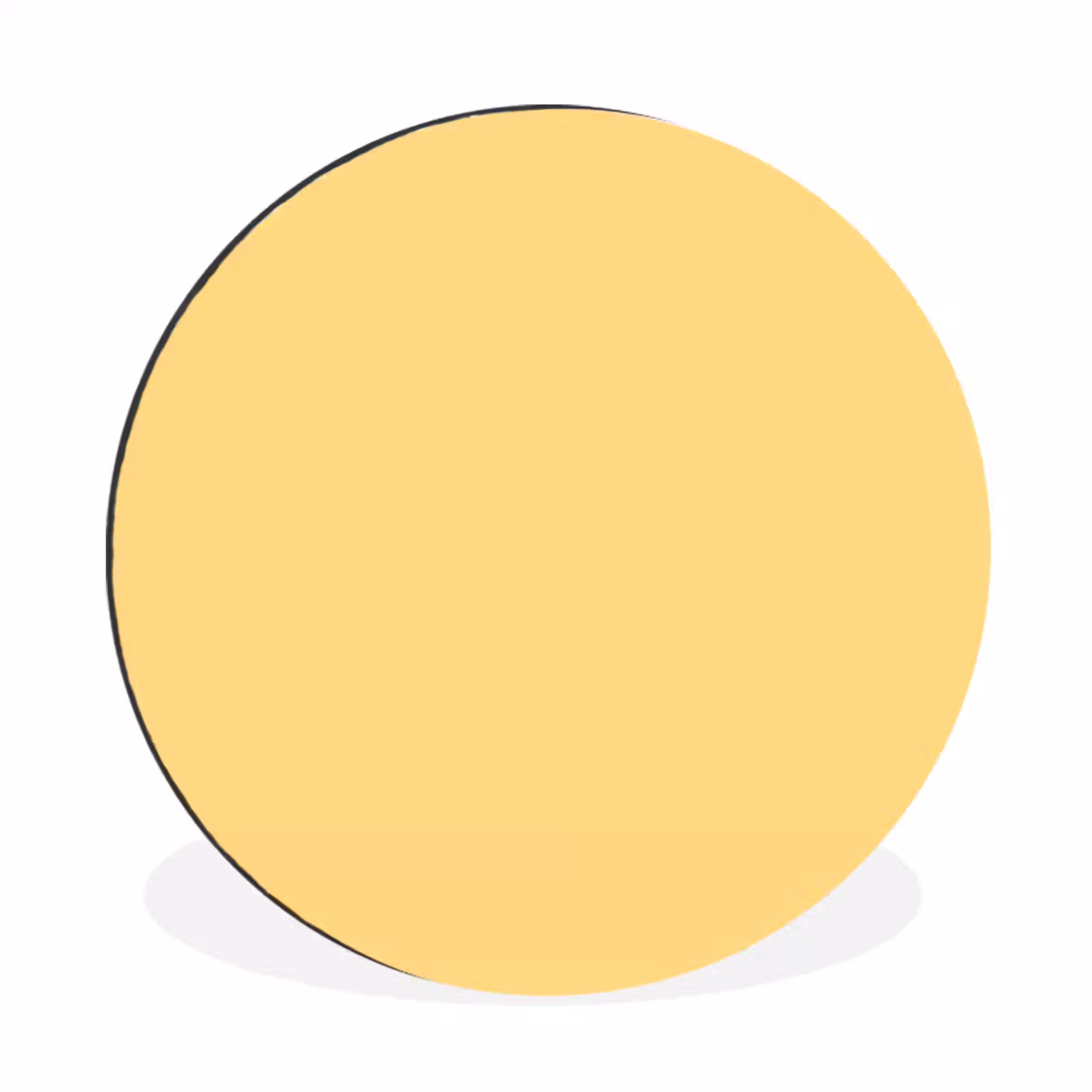 Wandcirkel - Aluminium - Butter - Geel - Yellow — 1