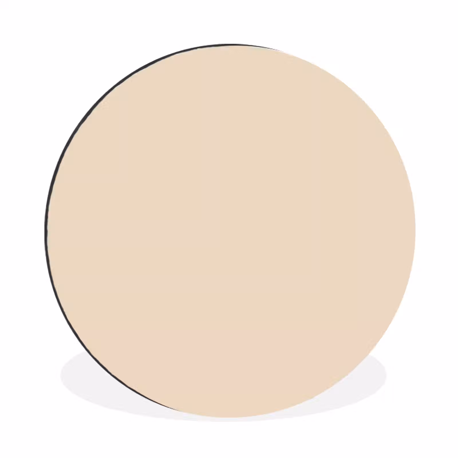 Wandcirkel - Aluminium - Cream - Nude - Neutraal — 1