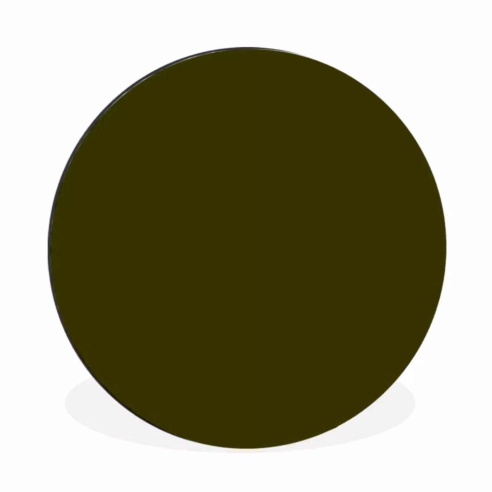 Wandcirkel - Aluminium - Dark - Olive - Groen — 1