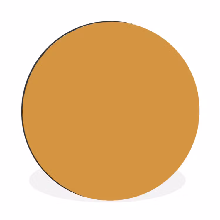 Wandcirkel - Aluminium - Autumn - Mustard - Geel — 1