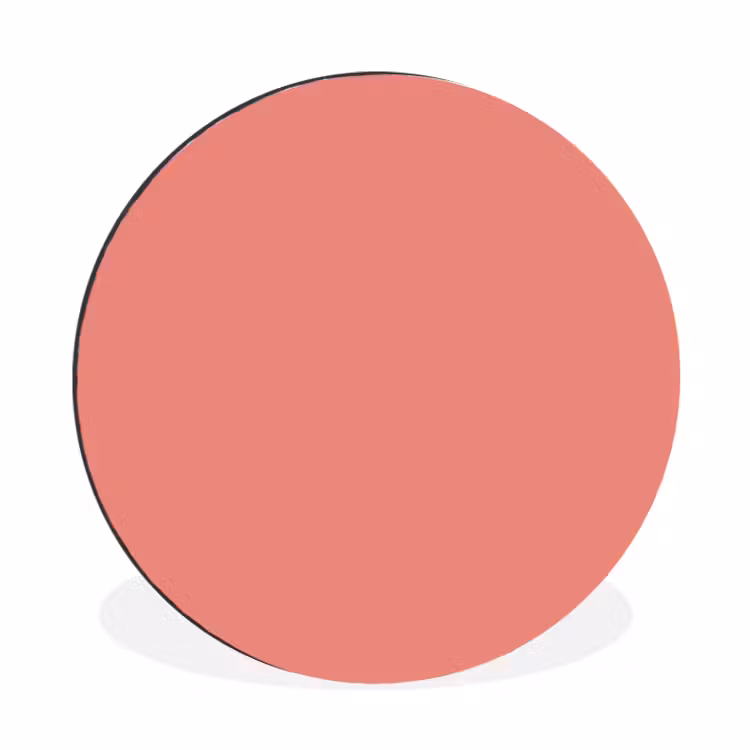 Wandcirkel - Aluminium - Coral - Reef - Rood — 1