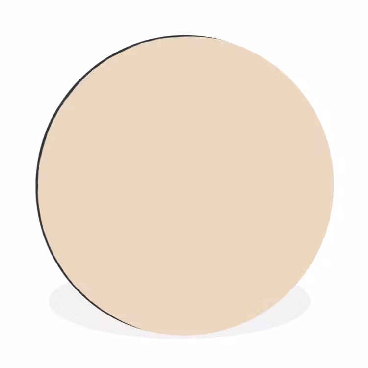 Wandcirkel - Aluminium - Cream - Nude - Neutraal — 1