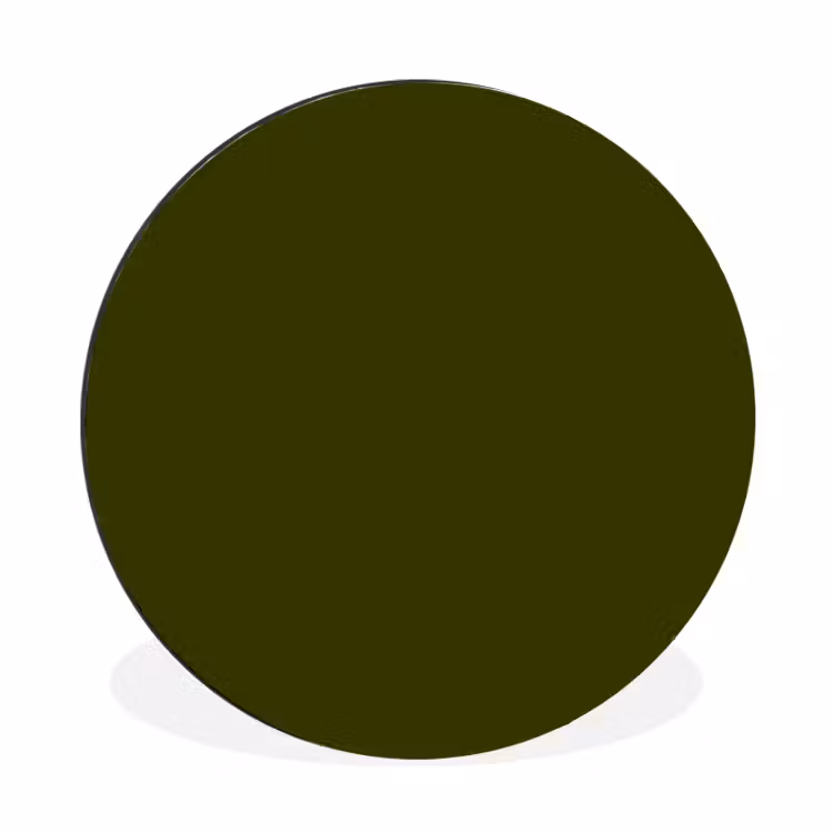 Wandcirkel - Aluminium - Dark - Olive - Groen — 1
