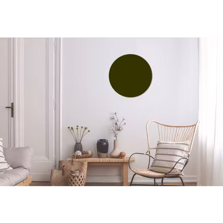 Wandcirkel - Aluminium - Dark - Olive - Groen — 2