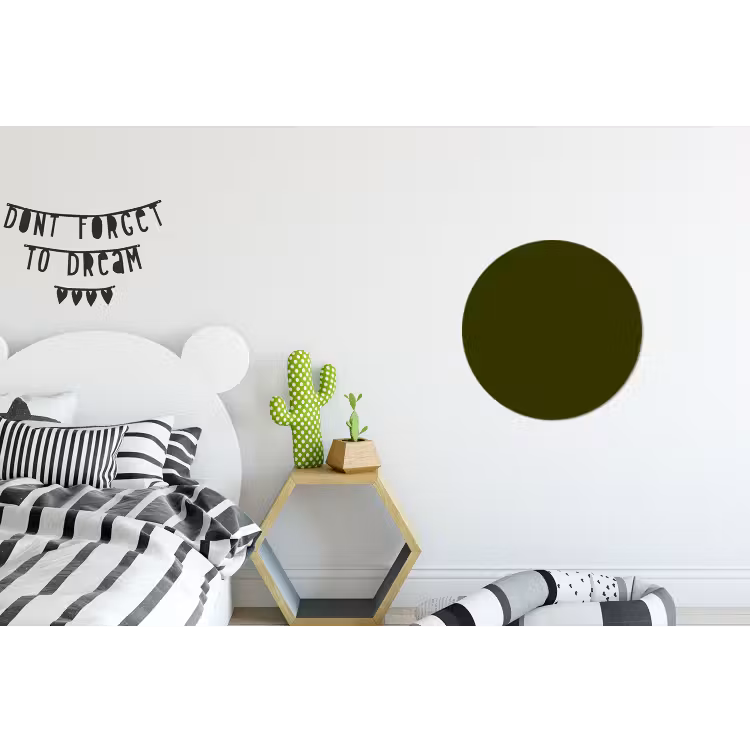 Wandcirkel - Aluminium - Dark - Olive - Groen — 5