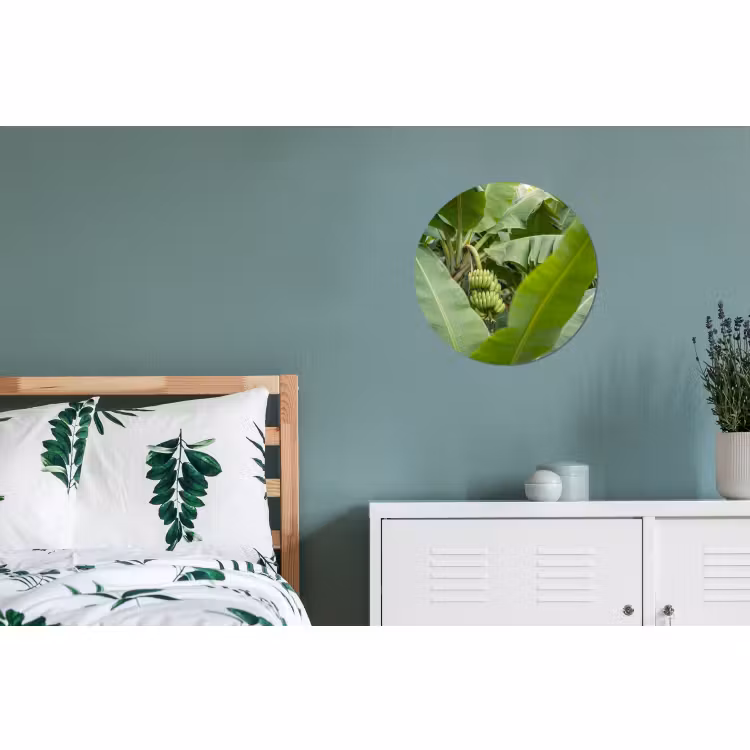 Wandcirkel - Aluminium - Eten - Bananen - Plantage - Groen — 4