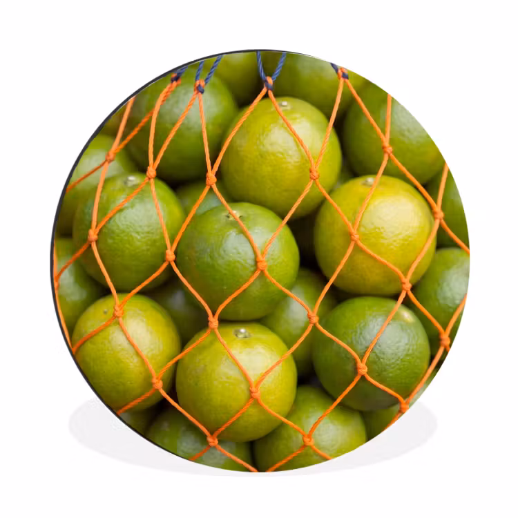 Wandcirkel - Aluminium - Eten - Net - Groen - Markt — 1