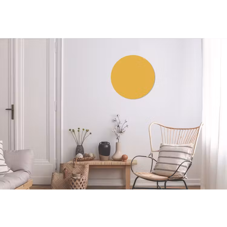 Wandcirkel - Aluminium - Joyful - Mustard - Geel — 2