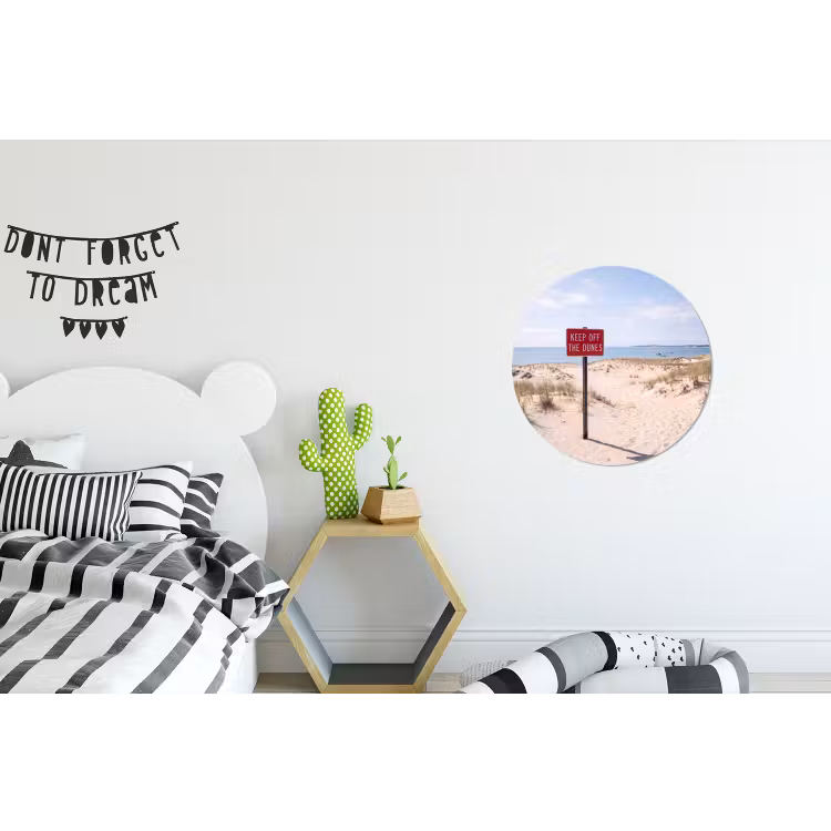 Wandcirkel - Aluminium - Duin - Bord - Kust - Landschap - Rood — 5