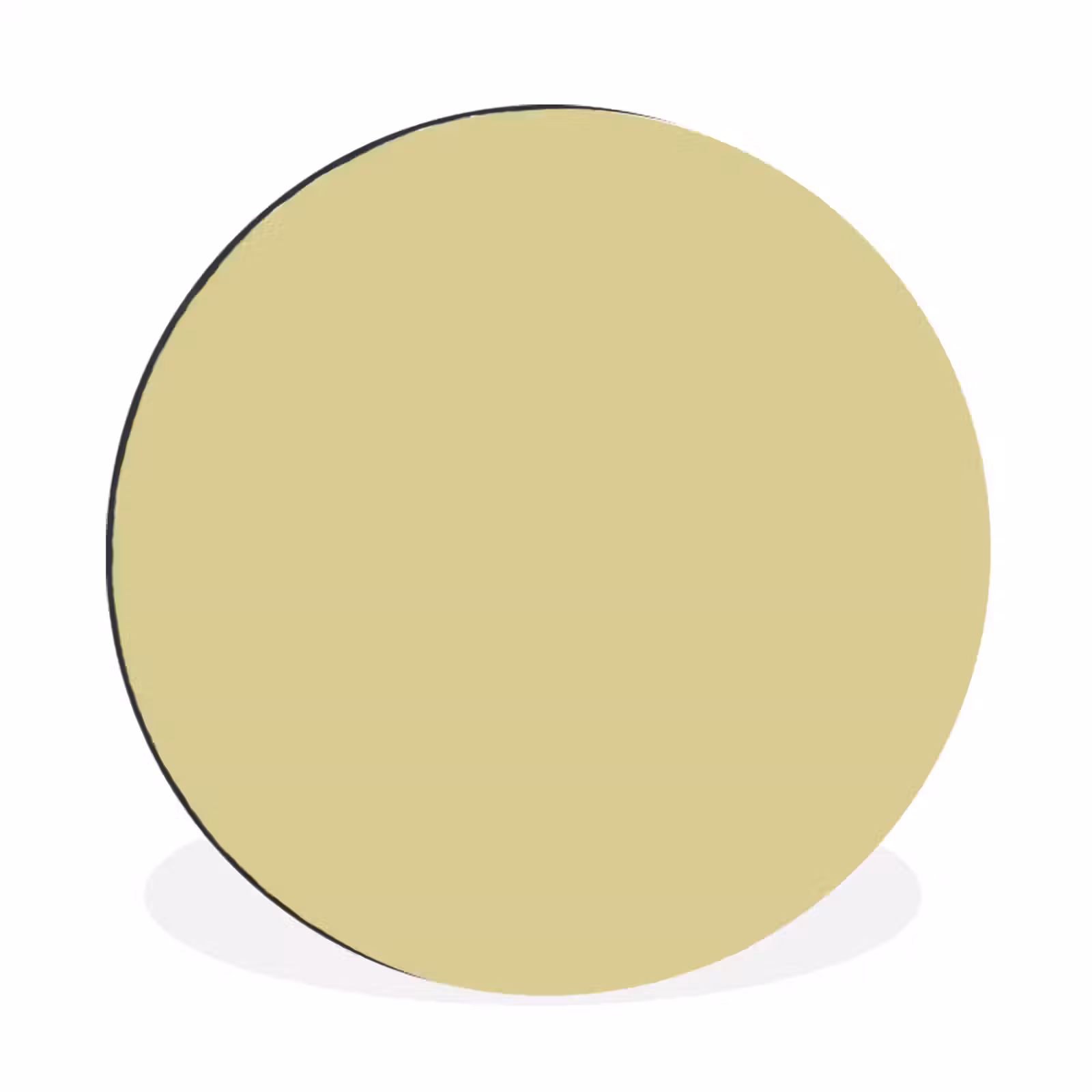 Wandcirkel - Aluminium - Golden - Clover - Geel — 1