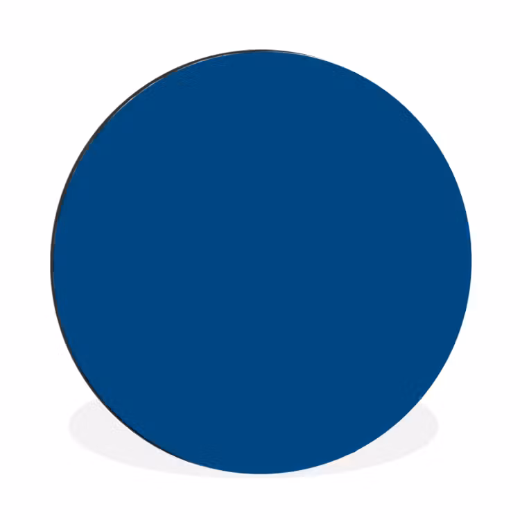 Wandcirkel - Aluminium - Free - Groove - Blauw — 1