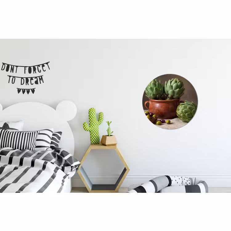 Wandcirkel - Aluminium - Artisjokken - Olijven - Eten — 5