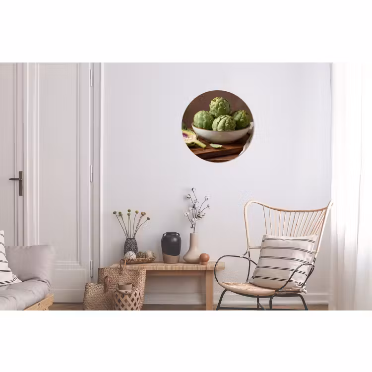 Wandcirkel - Aluminium - Groenten - Artisjok - Keuken — 2