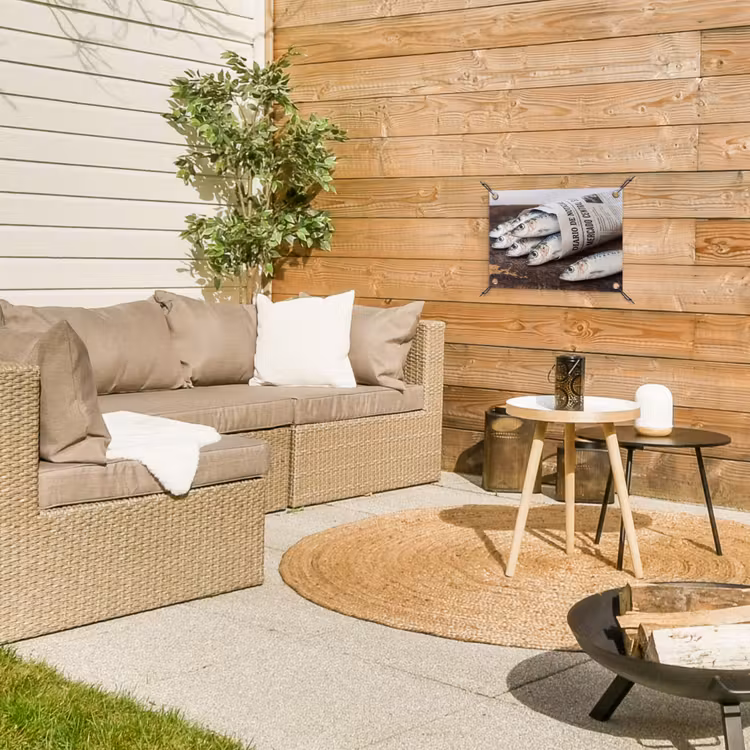 Tuinposter - Sardientje - krant - snijplank — 4