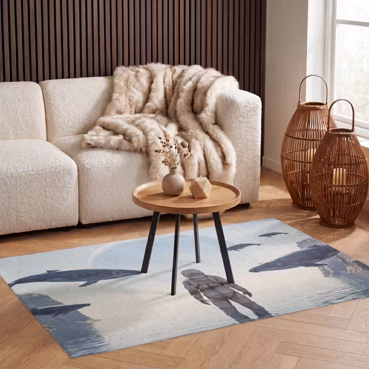 Vloerkleed - Ruimtevaarder - Walvis - Fantasie — 4