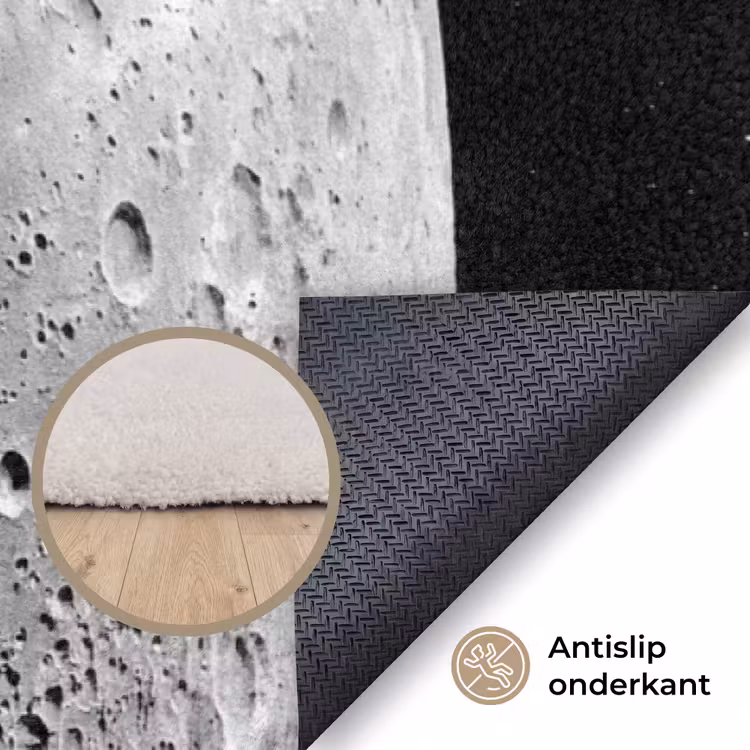 Vloerkleed - Maan - Kraters - Ruimte — 3