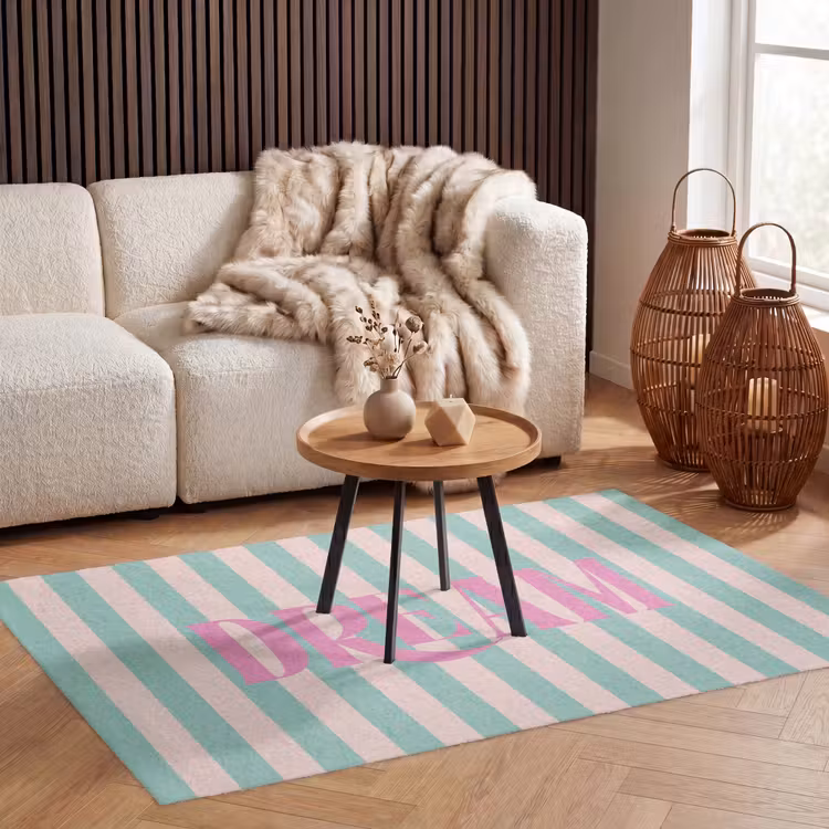 Vloerkleed - Roze - Groen - Strepen - Dream — 4