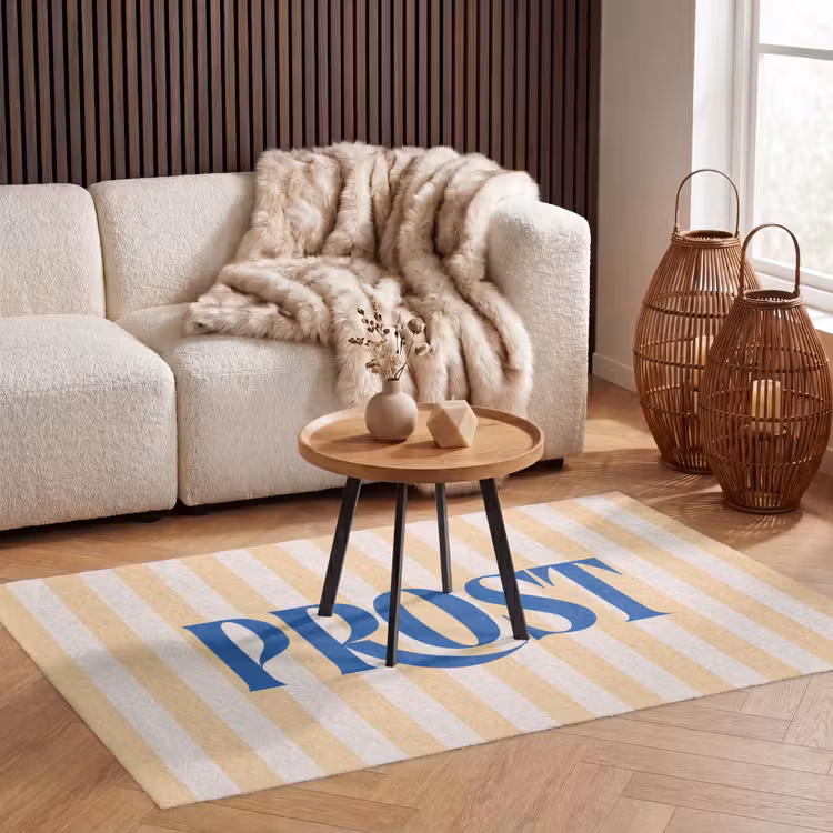 Vloerkleed - Blauw - Geel - Strepen - Prost — 4