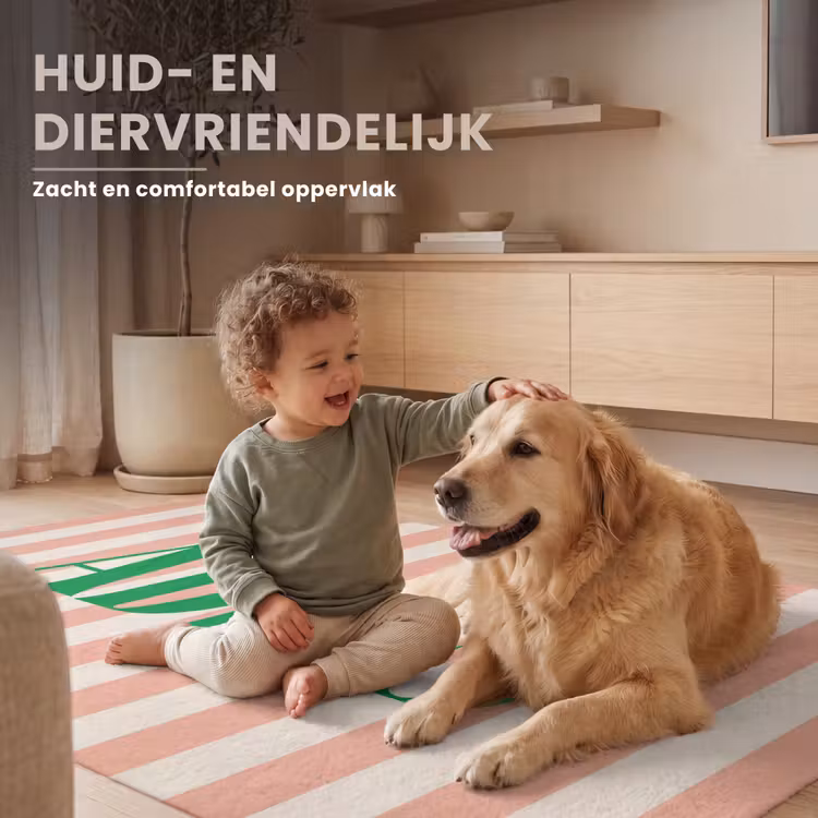 Vloerkleed - Zachtroze - Groen - Strepen - Adiós — 6