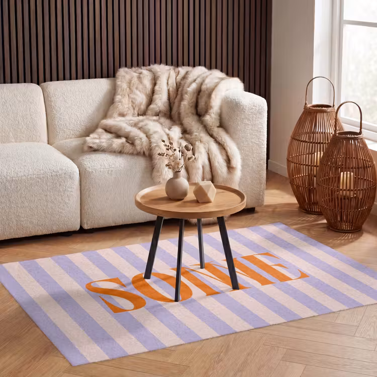 Vloerkleed - Lila - Oranje - Strepen - Sonne — 4