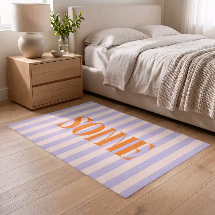 Vloerkleed - Lila - Oranje - Strepen - Sonne — 5