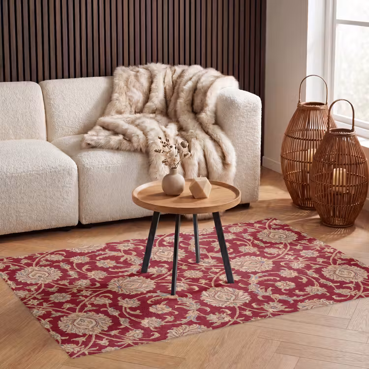 Vloerkleed - Patroon - Bloem - Klassiek - Oosters - Rood — 4