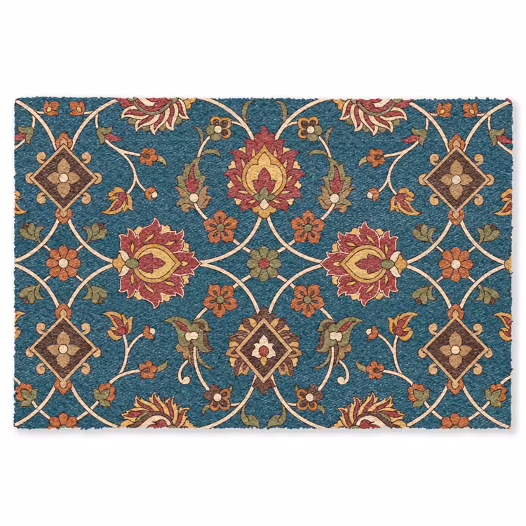 Vloerkleed - Ornament - Flora - Traditioneel - Klassiek - Blauwgroen — 1