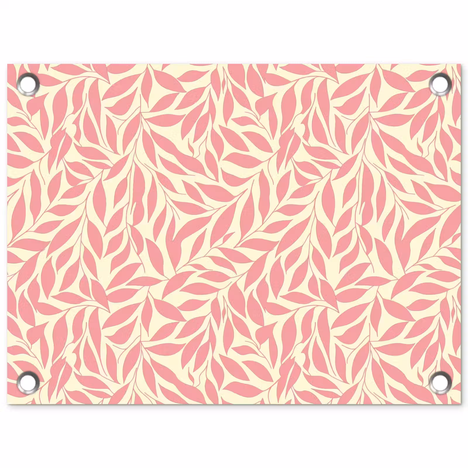 Tuinposter - Roze - Bladeren - Dynamisch - Patroon — 1