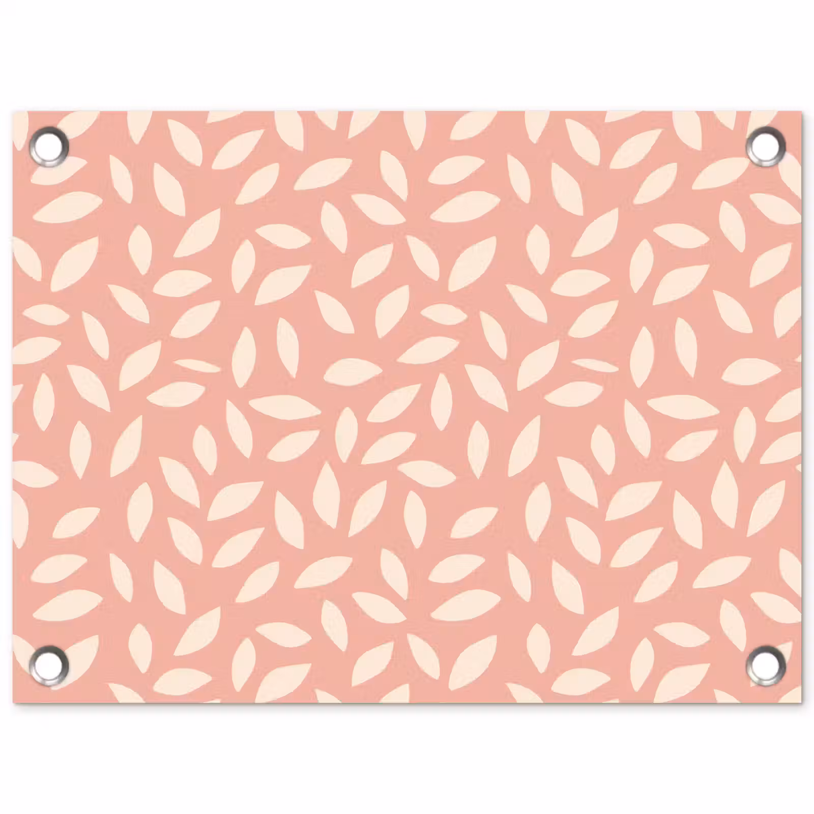 Tuinposter - Roze - Bladeren - Speels - Patroon — 1