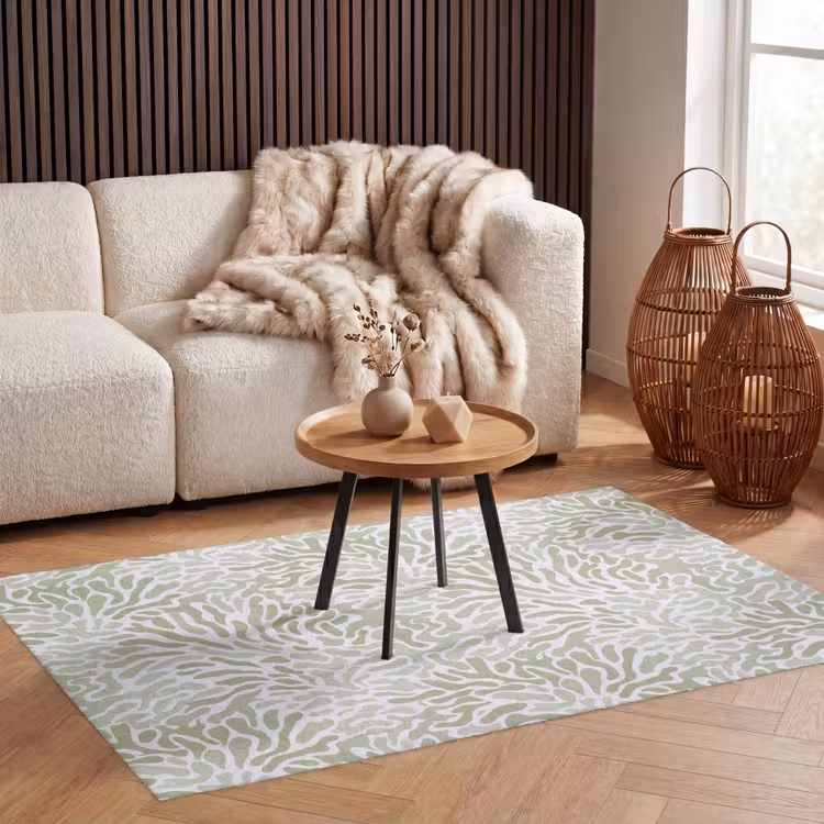 Vloerkleed - Saliegroen - Abstract - Organisch - Koraal - Patroon — 4