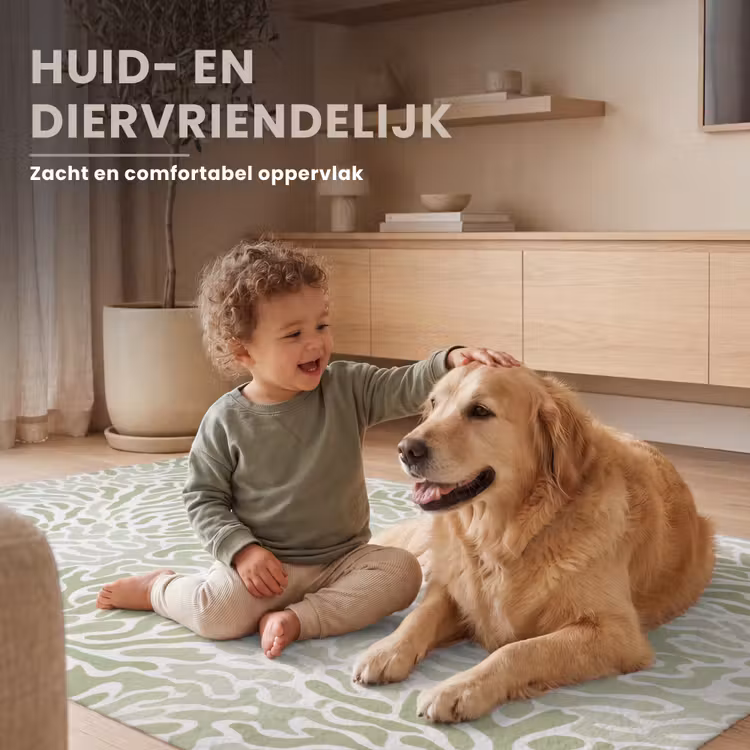 Vloerkleed - Saliegroen - Abstract - Organisch - Koraal - Patroon — 6