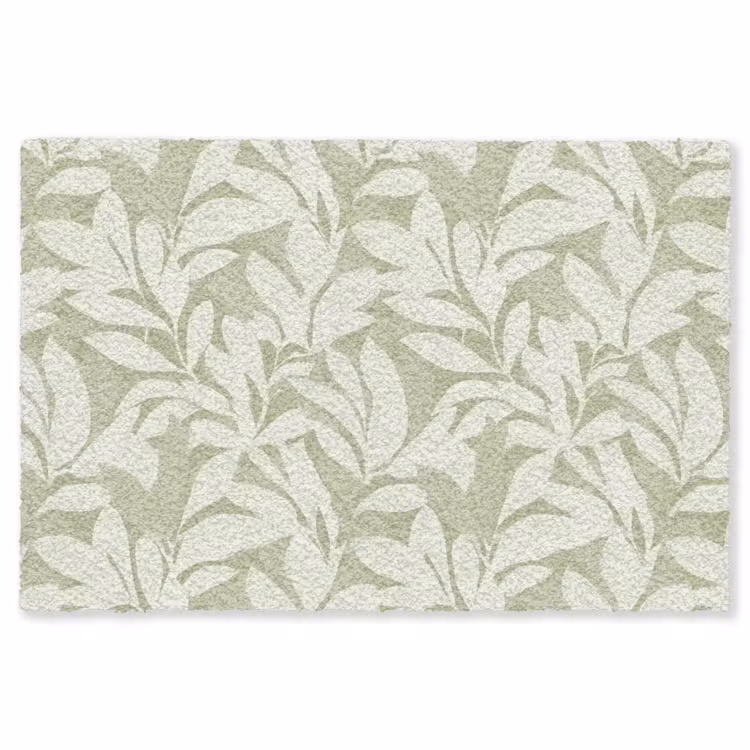 Vloerkleed - Saliegroen - Botanisch - Minimalistisch - Patroon — 1