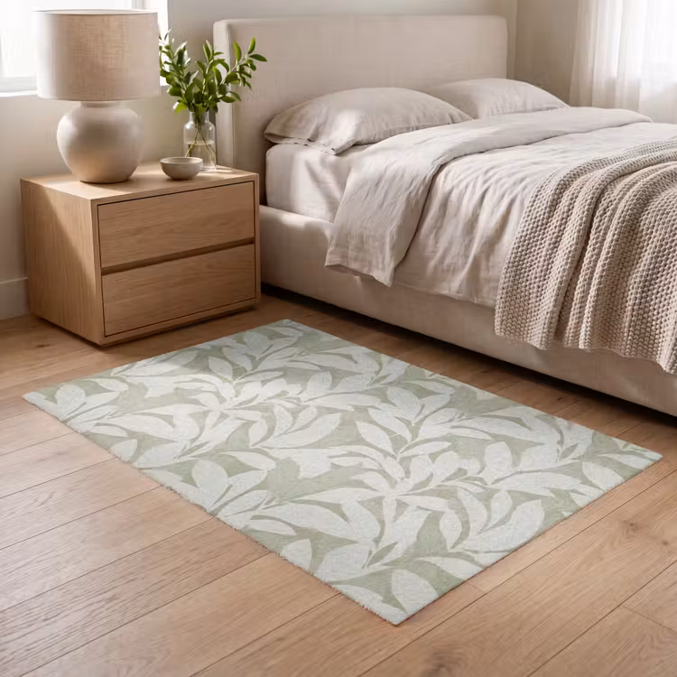Vloerkleed - Saliegroen - Botanisch - Minimalistisch - Patroon — 5